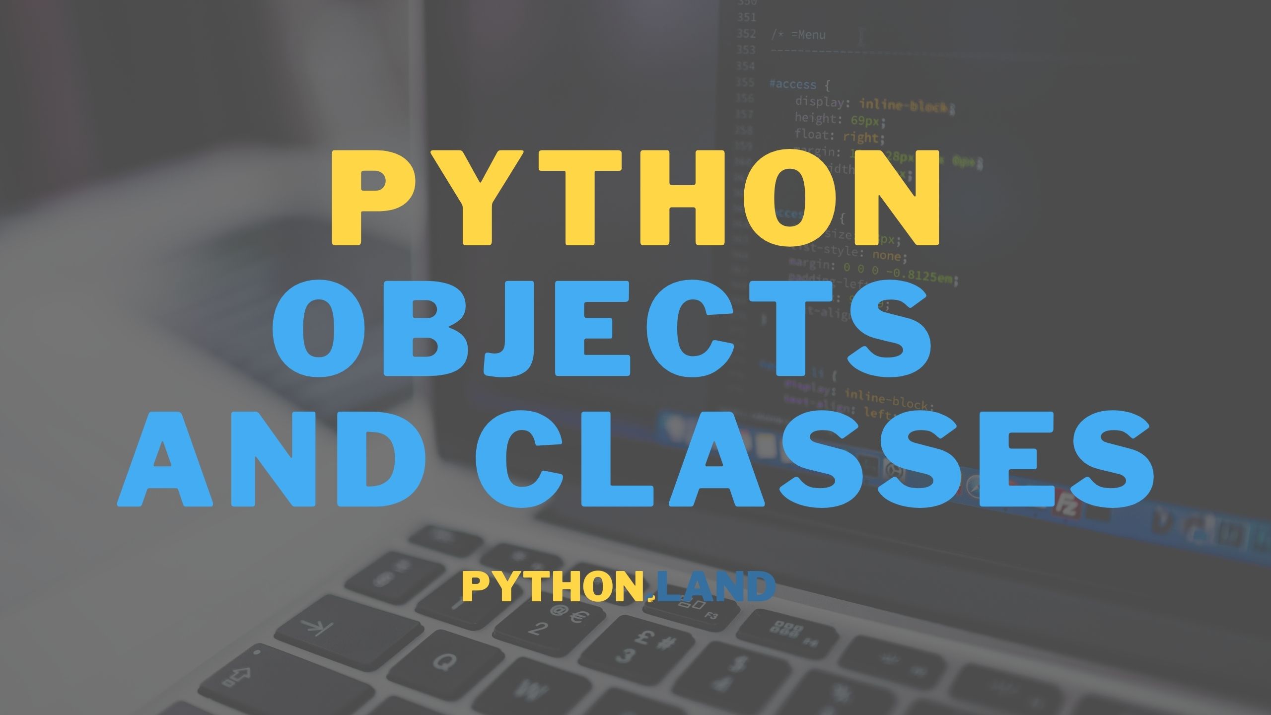 Classes and Objects
